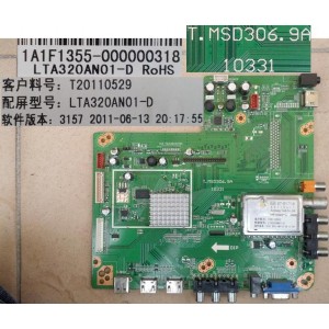 VOXSON VLED32 MAIN BOARD 1A1F1355 T.MSD306.9A 10331